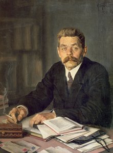 Portrett av forfatteren Maxim Gorky (1868-1939), 1929